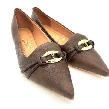 Vizzano 1206-1004 Pointy Toe Flat in Chocolate